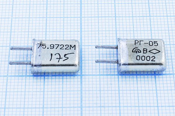 Кварцевый резонатор 75,9722 МГц - 75972,2 HC25U РГ05МА 5Г