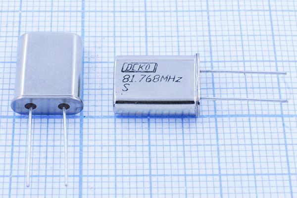 Кварцевый резонатор 81,768 МГц - 81768 HC49U S 30 40/-40~70C РК374МД-8ВТ 5Г
