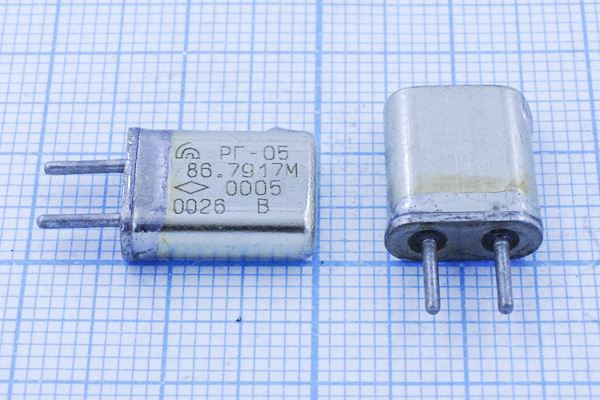 Кварцевый резонатор 86,7917 МГц - 86791,7 HC25U РГ05МА 5Г