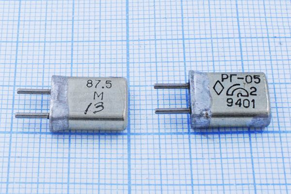 Кварцевый резонатор 87,5 МГц - 87500 HC25U РГ05МА 5Г