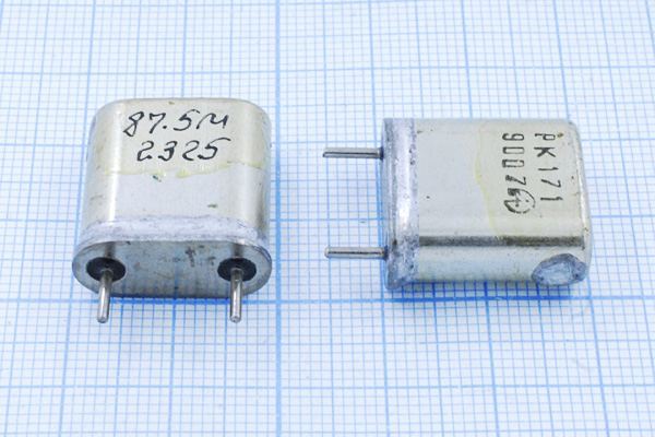 Кварцевый резонатор 87,5 МГц - 87500 HC6U РК171БА 5Г