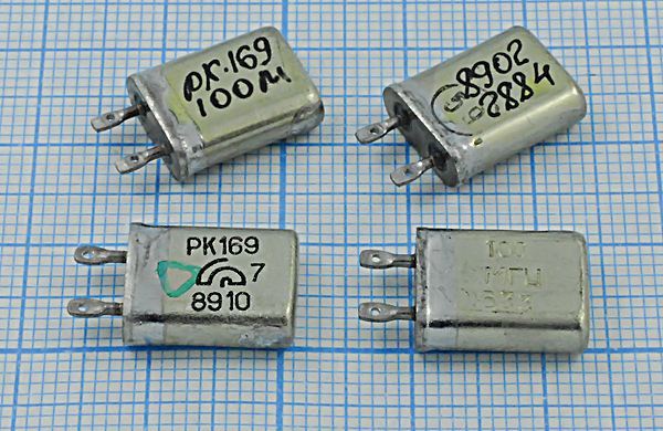 Кварцевый резонатор 100 МГц - 100000 МВ РК169МВ 5Г (100МГЦ РК169)