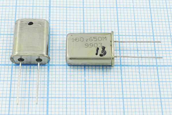 Кварцевый резонатор 100,65 МГц - 100650 HC49U МД 5Г