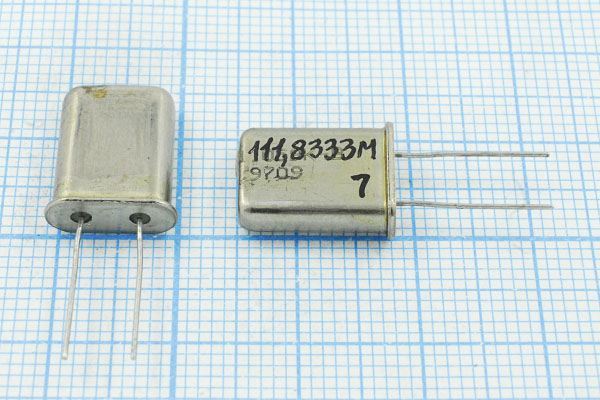 Кварцевый резонатор 111,8333 МГц - 111833,3 HC49U МД 5Г