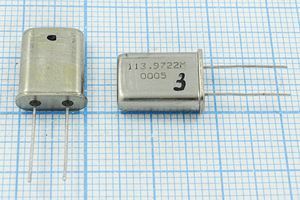 Кварцевый резонатор 113,9722 МГц - 113972,2 HC49U МД 5Г