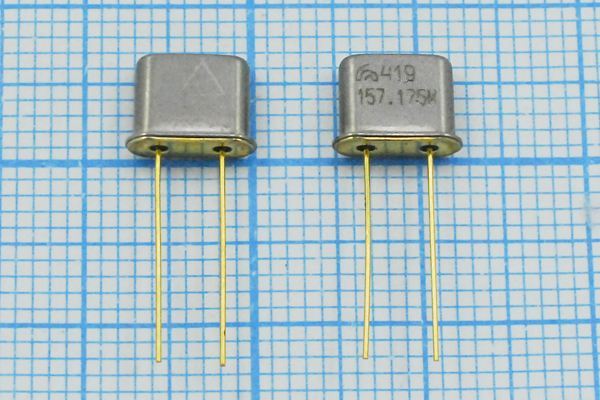Кварцевый резонатор 157,175 МГц - 157175 UM5 РК419МН 5Г (419 157.175М)