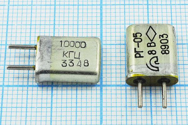 Кварцевый резонатор 10 МГц - 10000 HC25U 15 40/-40~70C РГ05МА-14ГЯ 1Г