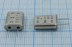 Кварцевый резонатор 8,192 МГц - 8192 HC49U 12 50 50/0~70C 1Г +SL (KTC) Кварцевый резонатор 8,192 МГц - 8192 HC49U 12 50 50/0~70C 1Г +SL (KTC)