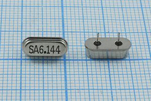 Кварцевый резонатор 6,144 МГц - 6144 HC49S3 18 30 30/-10~60C ATS-49U 1Г 4мм (SA Кварцевый резонатор 6,144 МГц - 6144 HC49S3 18 30 30/-10~60C ATS-49U 1Г 4мм (SA