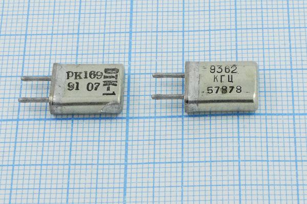 Кварцевый резонатор 9,362 МГц - 9362 HC25U РК169МА 1Г