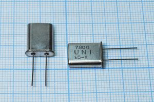 Кварцевый резонатор 7,8 МГц - 7800 HC49U 30 1Г (7,800UNI) Кварцевый резонатор 7,8 МГц - 7800 HC49U 30 1Г (7,800UNI)