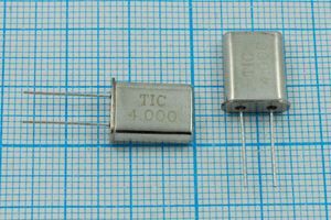 Кварцевый резонатор 4 МГц - 4000 HC49U 16 HC-49U[TIC] 1Г (TIC 4.000)