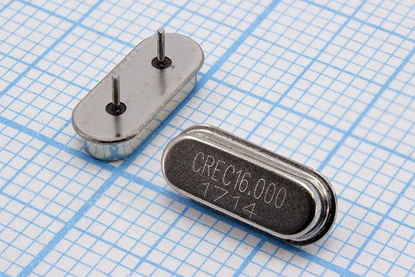Кварцевый резонатор 16 МГц - 16000 HC49S2 12 15 20/-20~70C XSB 1Г 3мм CREC