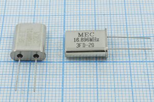 Кварцевый резонатор 16,896 МГц - 16896 HC49U 20 30 HC49U[MEC] 1Г (MEC)