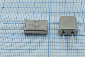 Кварцевый резонатор 8,867238 МГц - 8867,238 HC49U 16 49U[SDE] 1Г (SDE16pF)