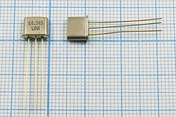 Кварцевый резонатор 44,545 МГц - 44545 UM5-3 S 20 3Г (44,545UNI)