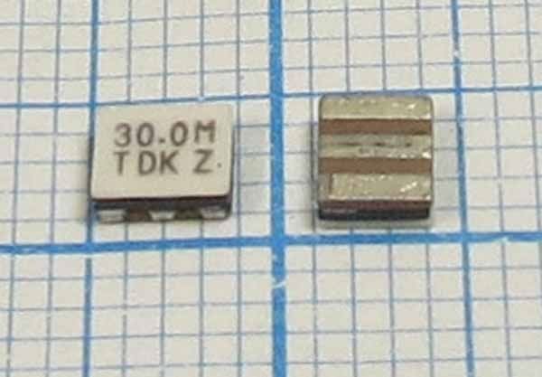 Кварцевый резонатор 30 МГц - 30000 C03731C3 3000/-40~85C CCR30,0MSC6T