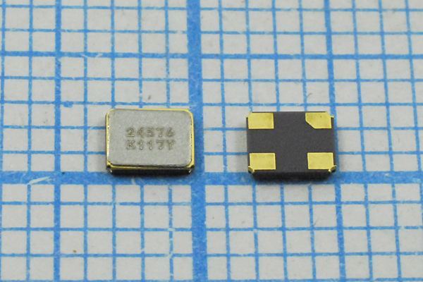 Кварцевый резонатор 24,576 МГц - 24576 SMD03225C4 8 15 CX3225SB 1Г (24576K117Y)