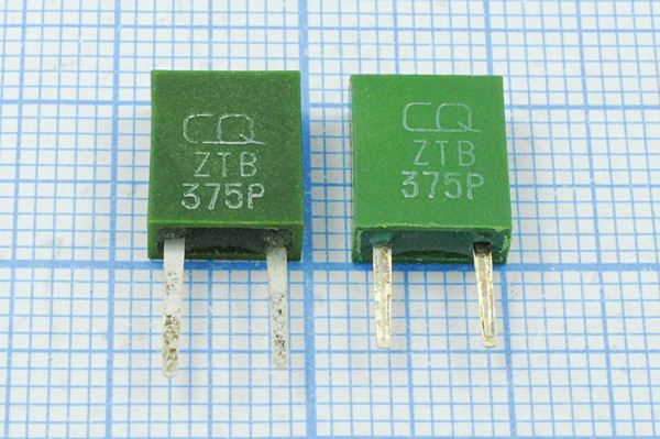 Кварцевый резонатор 0,375 МГц - 375 C08x4x09P2 ZTB375P 2P
