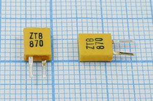 Кварцевый резонатор 0,87 МГц - 870 C05x3x06P2 3000 ZTB870J 2P