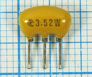 Кварцевый резонатор 3,52 МГц - 3520 C09x5x05P3 ZTT3,52MG 3P