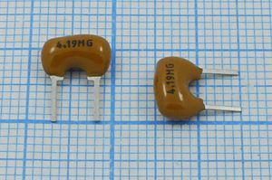 Кварцевый резонатор 4,19 МГц - 4190 C09x5x07P2 ZTA4,19MG 2P