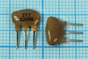Кварцевый резонатор 2,2 МГц - 2200 C09x5x07P3 30 5000 ZTT2,20MG 3P Кварцевый резонатор 2,2 МГц - 2200 C09x5x07P3 30 5000 ZTT2,20MG 3P