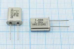 Кварцевый резонатор 1 МГц - 1000 HC49U 5000 ZTB 1Г (1.000 LMHz VNIISIMS)