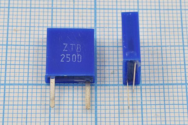 Кварцевый резонатор 0,25 МГц - 250 C11x4x13P2 3000 ZTB250D 2P-1(250D)
