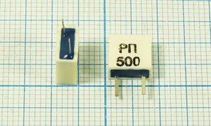 Кварцевый резонатор 0,5 МГц - 500 C07x3x09P2 /-60~80C РП12Е 2P-1 (РП500)