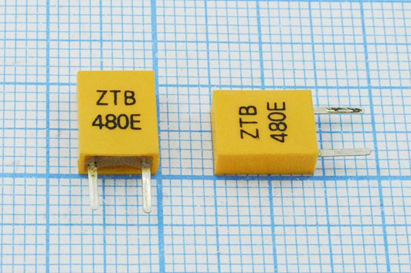 Кварцевый резонатор 0,48 МГц - 480 C07x4x09P2 3000 ZTB480E 2P-2