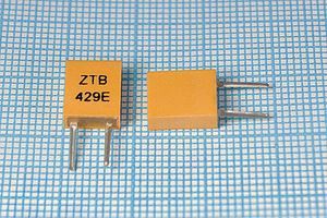 Кварцевый резонатор 0,429 МГц - 429 C07x4x09P2 3000 ZTB429E 2P-2