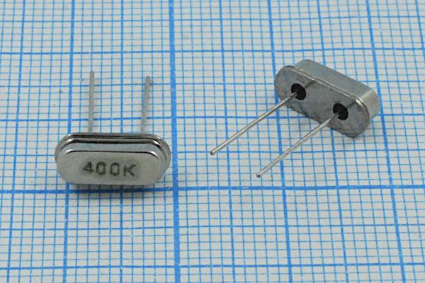 Кварцевый резонатор 0,4 МГц - 400 HC49S3 5000 /-40~70C РН04 1Г
