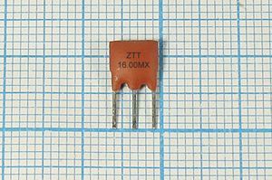 Кварцевый резонатор 16 МГц - 16000 C07x5x08P3 30 5000 ZTT16,00MX 3P Кварцевый резонатор 16 МГц - 16000 C07x5x08P3 30 5000 ZTT16,00MX 3P
