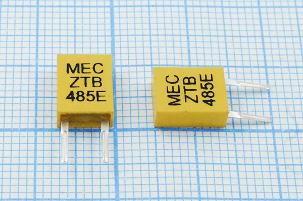 Кварцевый резонатор 0,485 МГц - 485 C07x4x09P2 3000 ZTB485E 2P-2