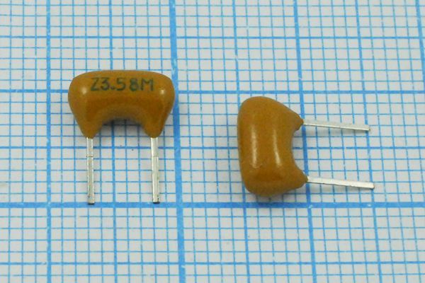 Кварцевый резонатор 3,58 МГц - 3580 C09x5x07P2 30 5000 ZTA3,58MG 2P