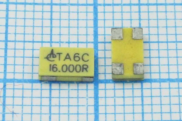 Кварцевый резонатор 16 МГц - 16000 SMD06035C4 20 20 20/-20~70C TA6C 1Г