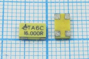 Кварцевый резонатор 16 МГц - 16000 SMD06035C4 20 20 20/-20~70C TA6C 1Г Кварцевый резонатор 16 МГц - 16000 SMD06035C4 20 20 20/-20~70C TA6C 1Г
