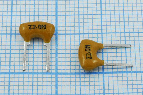 Кварцевый резонатор 2 МГц - 2000 C07x5x05P2 ZTA2,00MG 2P (Z2.0M)