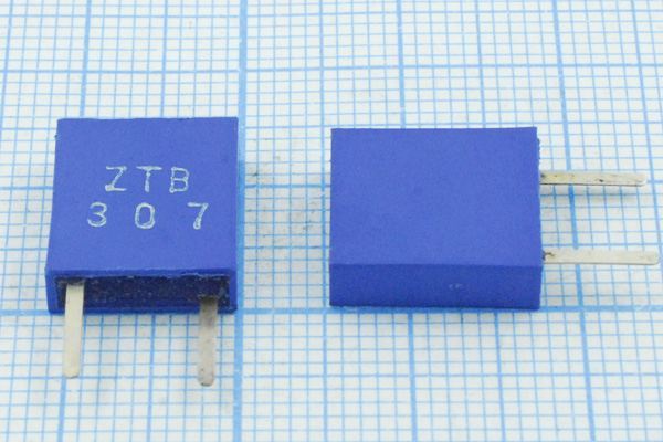Кварцевый резонатор 0,307 МГц - 307 C11x4x13P2 3000 ZTB307D 2P (307D)