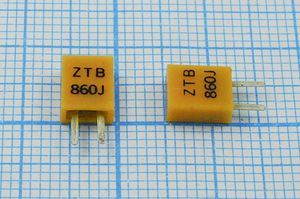 Кварцевый резонатор 0,86 МГц - 860 C05x3x06P2 3000 ZTB860J 2P-2