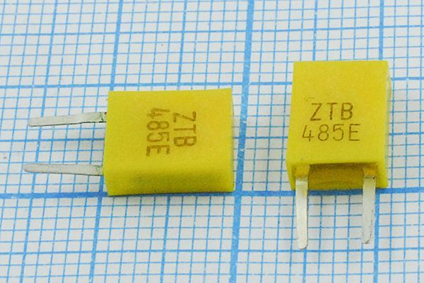 Кварцевый резонатор 0,485 МГц - 485 C07x4x09P2 ZTB485E 2P