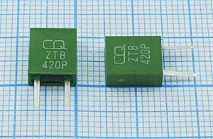 Кварцевый резонатор 0,42 МГц - 420 C08x4x09P2 ZTB420P 2P
