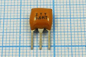 Кварцевый резонатор 9,6 МГц - 9600 C07x5x08P3 ZTT9,60MT 3P