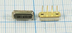Кварцевый резонатор 433,92 МГц - 433920 F11 345 DR1 4P (DR1 433.92) Кварцевый резонатор 433,92 МГц - 433920 F11 345 DR1 4P (DR1 433.92)