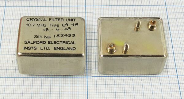 Кварцевый фильтр 10700 пол 15/ 69-4A (10,7MHz) SALFORD