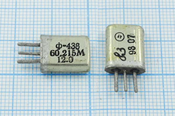 Кварцевый фильтр 60215 пол 12/3 HC50U ФП2П8-438-60,215M-12