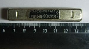 Кварцевый фильтр 498,2 пол 0,5/ ФЭМ-035-498,2В-0,5