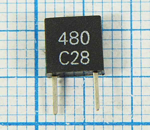 Кварцевый резонатор 0,48 МГц - 480 C06x3x06P2 CDB480C28 2P