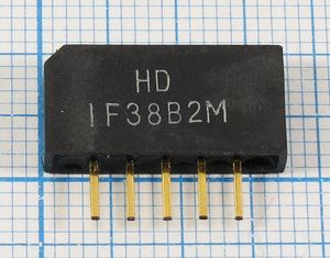 Кварцевый фильтр 38000 пол SIP5K 5P HDIF38B2M BG/DK SDE